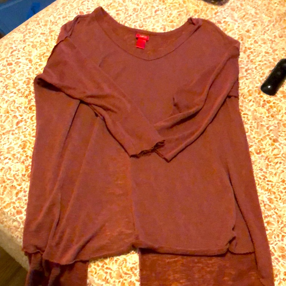 Day trip free people style thin shirt xl really cute layered